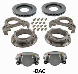 Kodiak Dexter/Lippert 10K Axle Dual Wheel Leaf Spring Suspension  Dacromet coated Disc Brake Kit