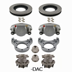 Kodiak Rockwell American 10K Axle Single Wheel Torsion Suspension  Dacromet coated Disc Brake Kit