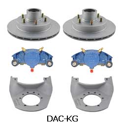 Kodiak 5.2K 12 Inch Integral Hub/Rotor Dacromet/KodaGuard Disc Brake Kits