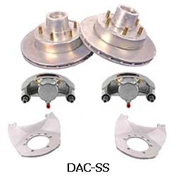 Kodiak 5.2-6K 12 Inch Integral Hub/Rotor Dacromet/Stainless Steel Disc Brake Kits