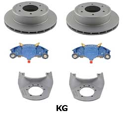 Kodiak 5.2K 12 Inch Slipover Rotor Dacromet/KodaGuard Disc Brake Kits