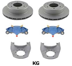 Kodiak 5.2K 12 Inch Rotor Surge Dacromet/KodaGuard Disc Brake Kits