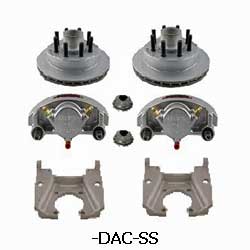 Kodiak Al-Ko/Rockwell 8K 13 Inch Integral Dacromet/Stainless Steel Disc Brake Kits