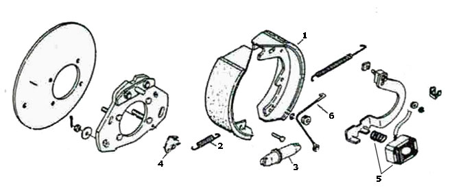 Hayes/Al-Ko 12 x 3 3/8 Inch Electric Brake Parts Illustration