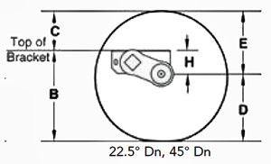 Dexter Torflex Axle Full Load Dimensions