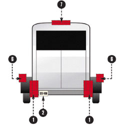 Federal Trailer Lighting Specification Area 1, 2, 6, 7